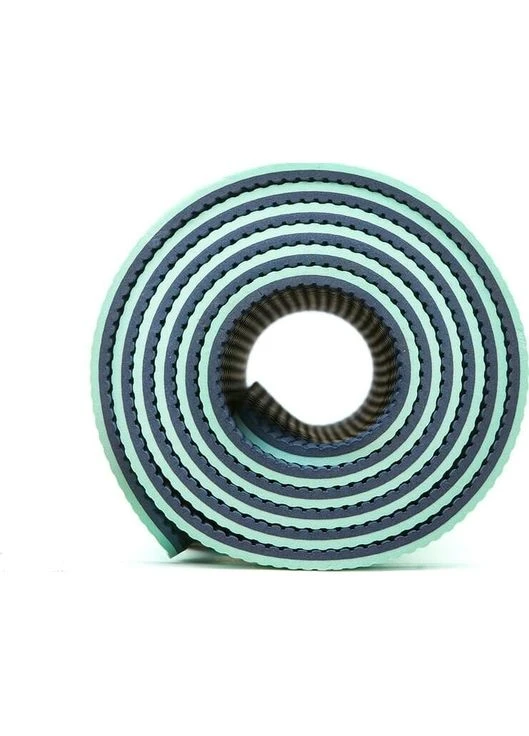 Коврик для йоги DOUBLE SIDED YOGA MAT мятно-темно-серый ADYG-10400BLM-NL adidas (397558806)