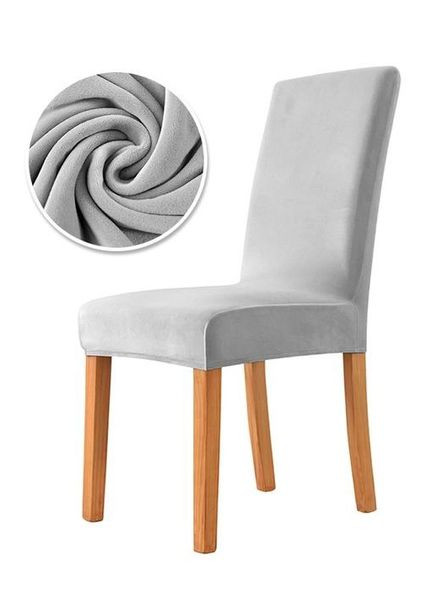 Чехол на стул универсальный эластичный бархат No Brand М1 (309036496)