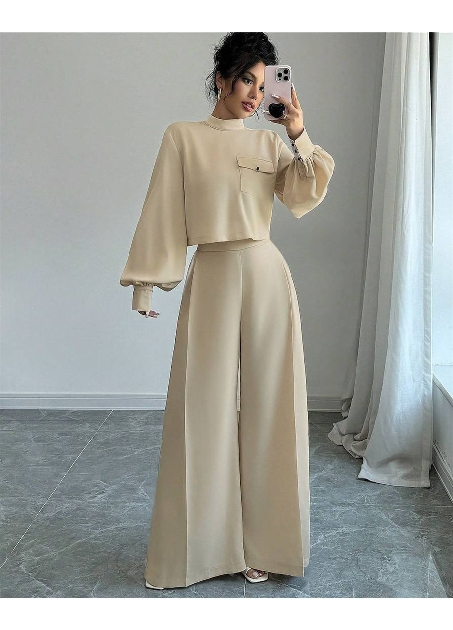 Костюм (кофта, брюки), цвет Светло-бежевый Fashion (361668360)