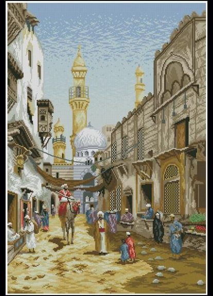 Набор для вышивки крестиком. Размер: 32*47 см. Арабские мотивы Лоскуток (315354398)