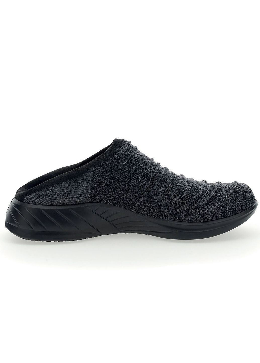 Цветные кроссовки женские UYN 3D RIBS SABOT WOOL Black Sole G618 Anthracite/Melange/Black