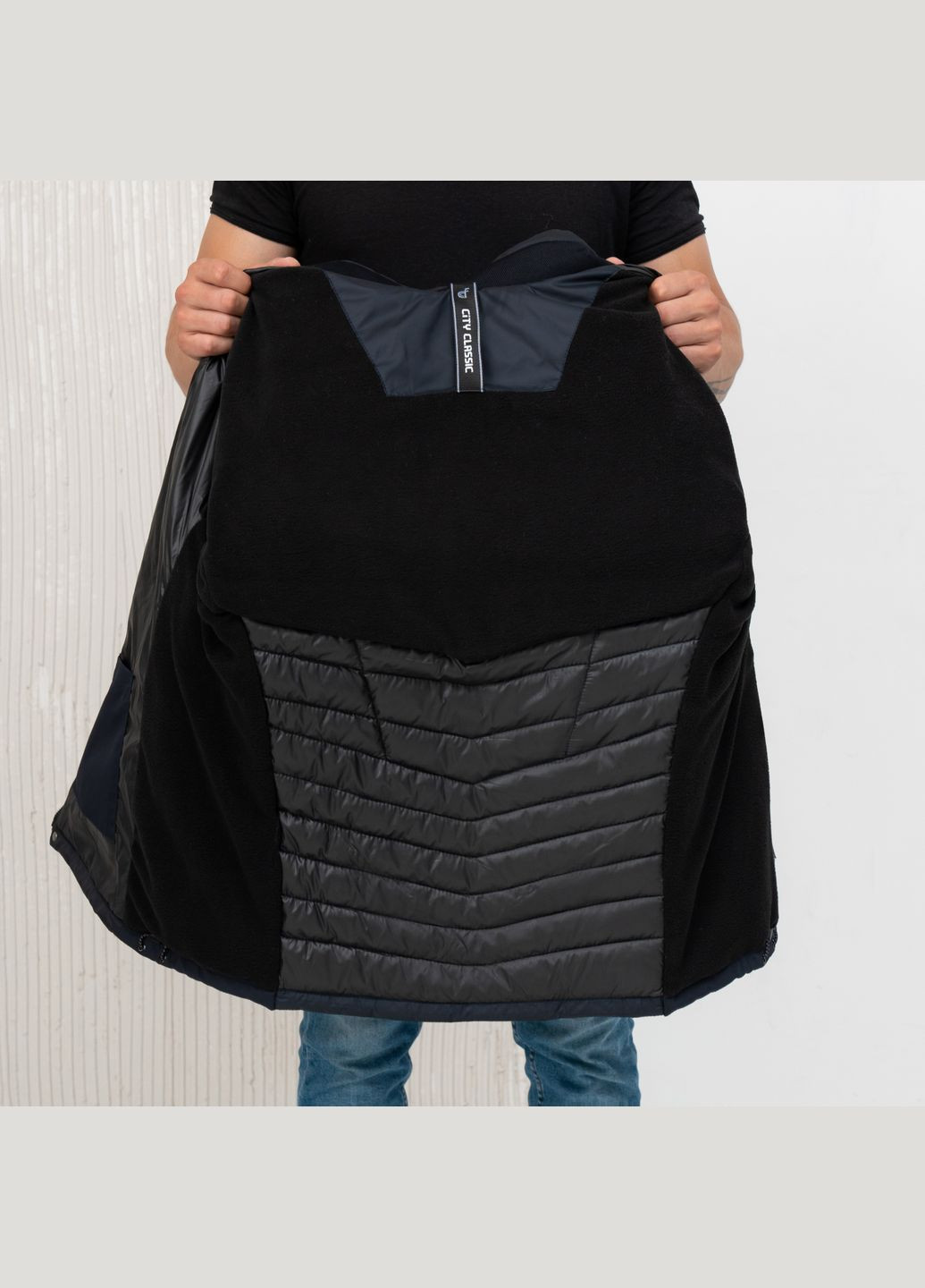 Синяя демисезонная демисезонная мужская куртка большого размера SK