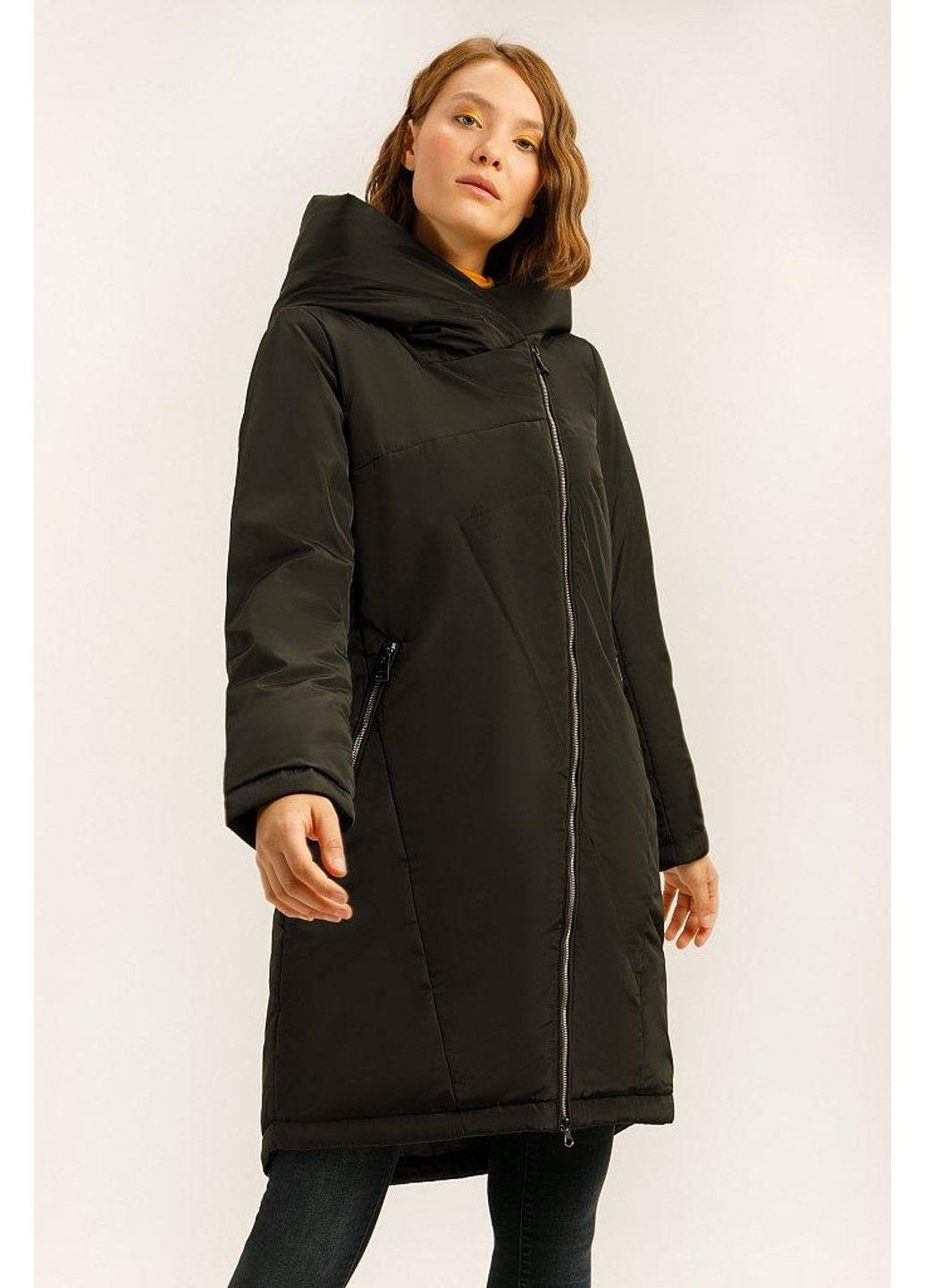 Черная демисезонная куртка a19-11019-200 Finn Flare