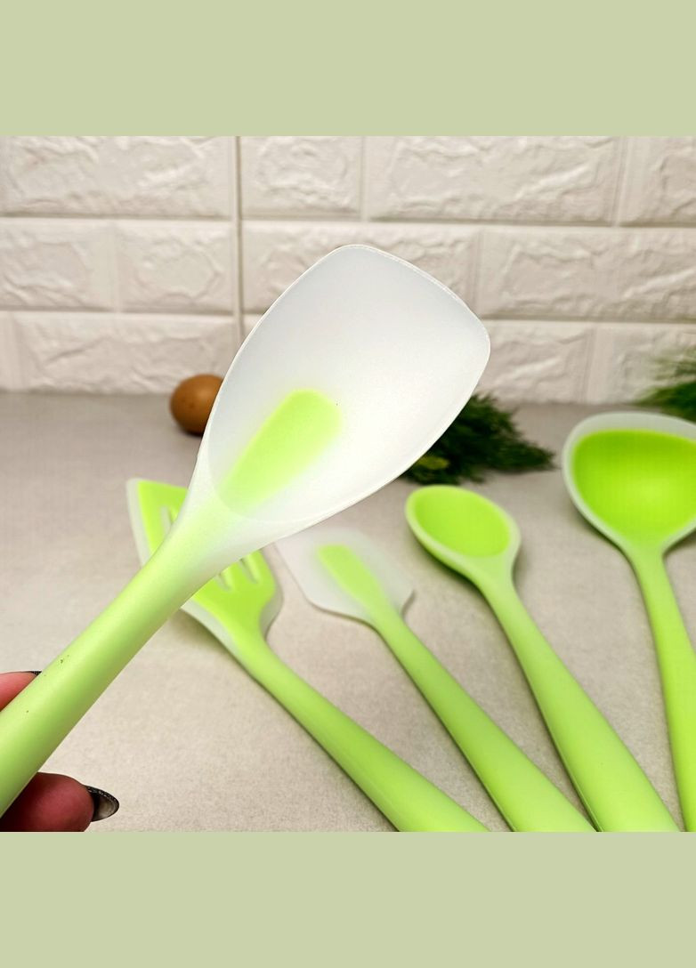 Набор салатовых кухонных принадлежностей 5 предметов Kitchen Set Kitchen Art (304546570)