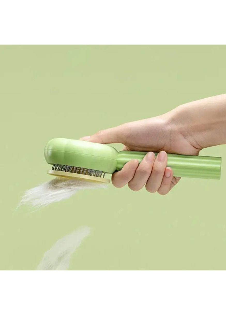 Гребінець для котів і собак зелений, щітка для вичісування шерсті зручна ручна 19.5×8.4 см, догляд за тваринами No Brand (362682292)
