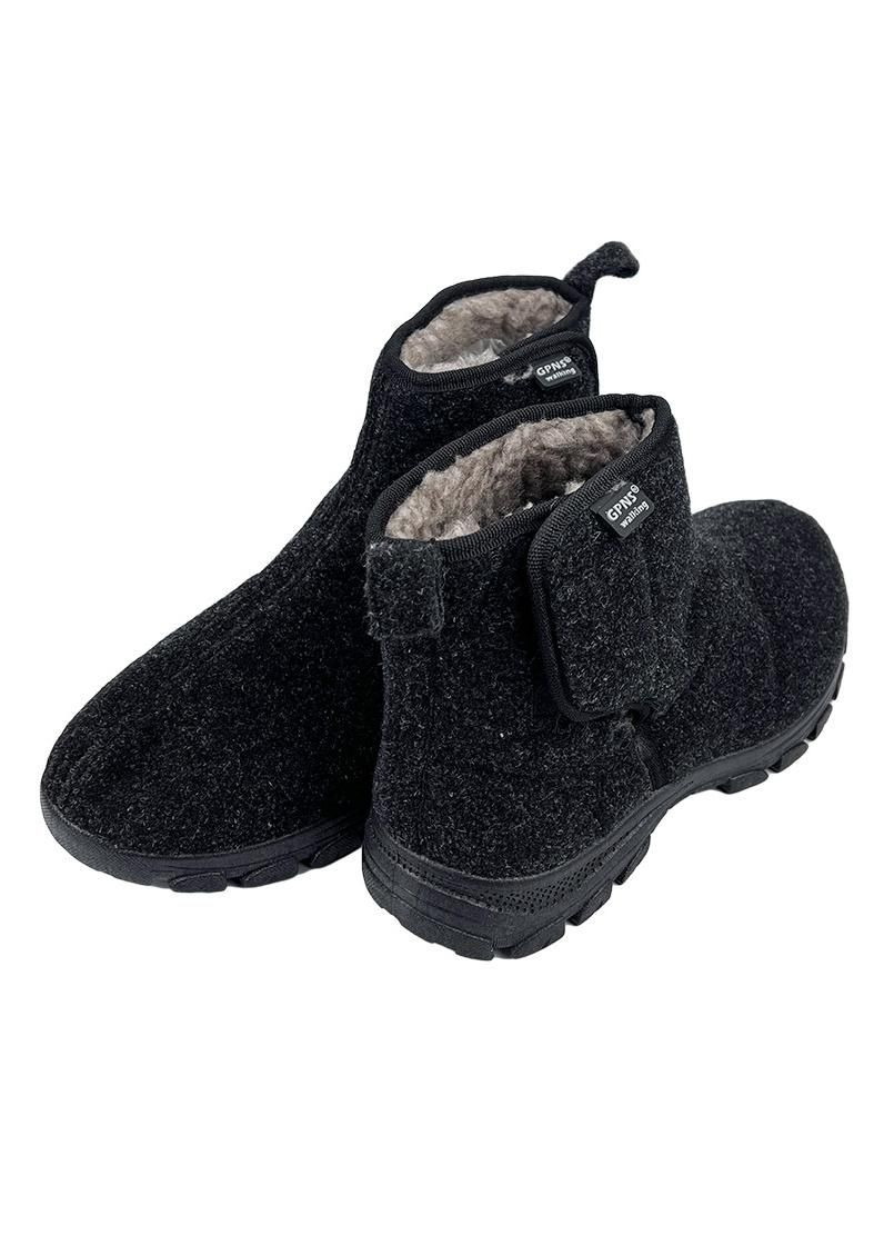 Серые бурки мужские на липучке серые 10103-2 Gipanis