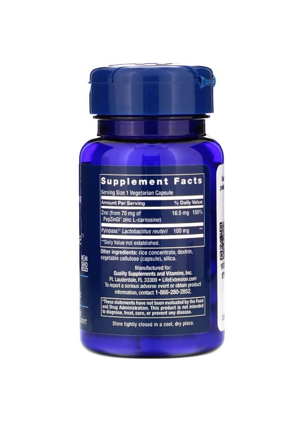 Відновлення мікрофлори шлунка Gastro-Ease 60 кап Life Extension (357340366)