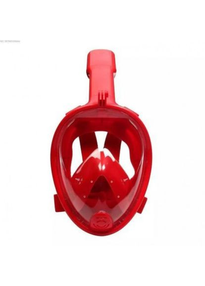 Панорамна маска для плавання + водонепроникний чохол GTM (L/XL) Червона із кріпленням для камери Original Red Free Breath (272798767)