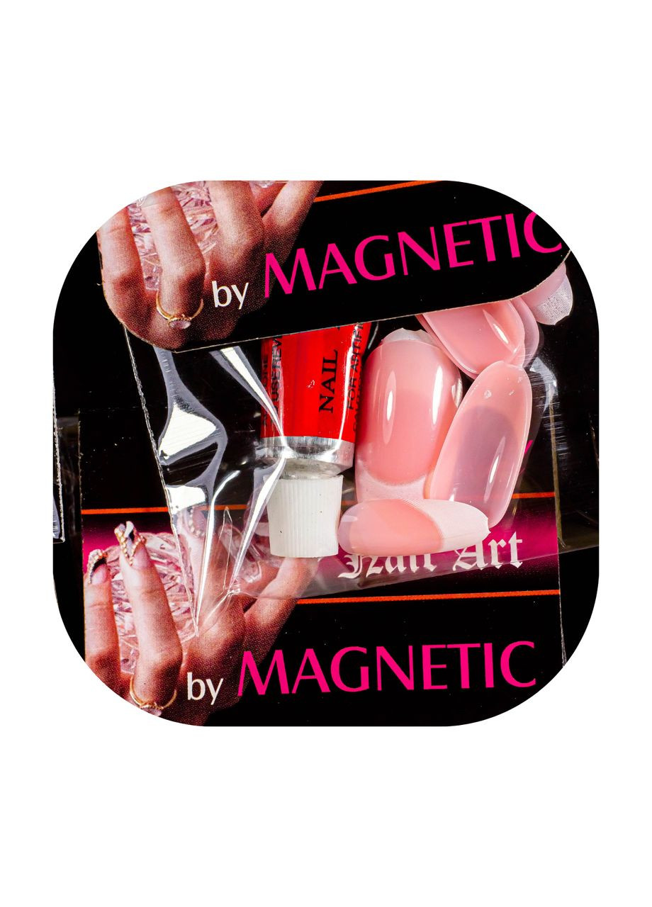 Нігті накладні круглі френч Aail Art by MAGNETIC (300676871)