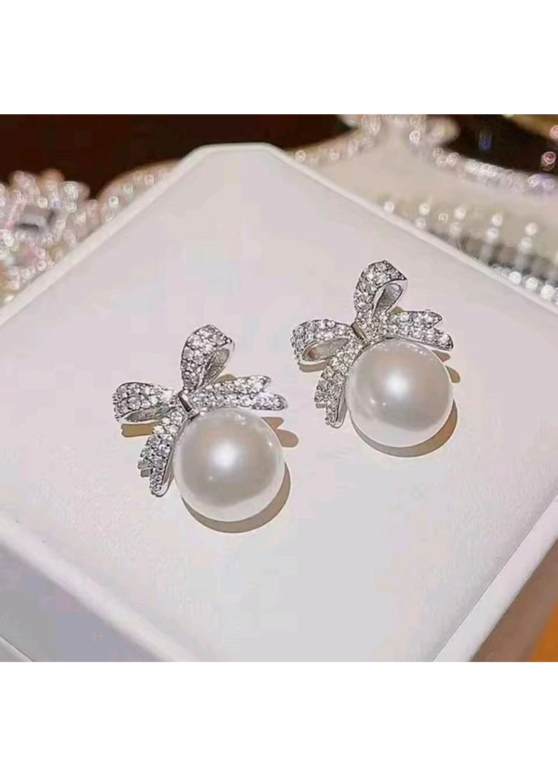 Серьги с жемчугом, серьги с жемчугом, серьги с жемчугом, серьги с бантиками, серьги бантики. Fashion Jewelry (351489044)