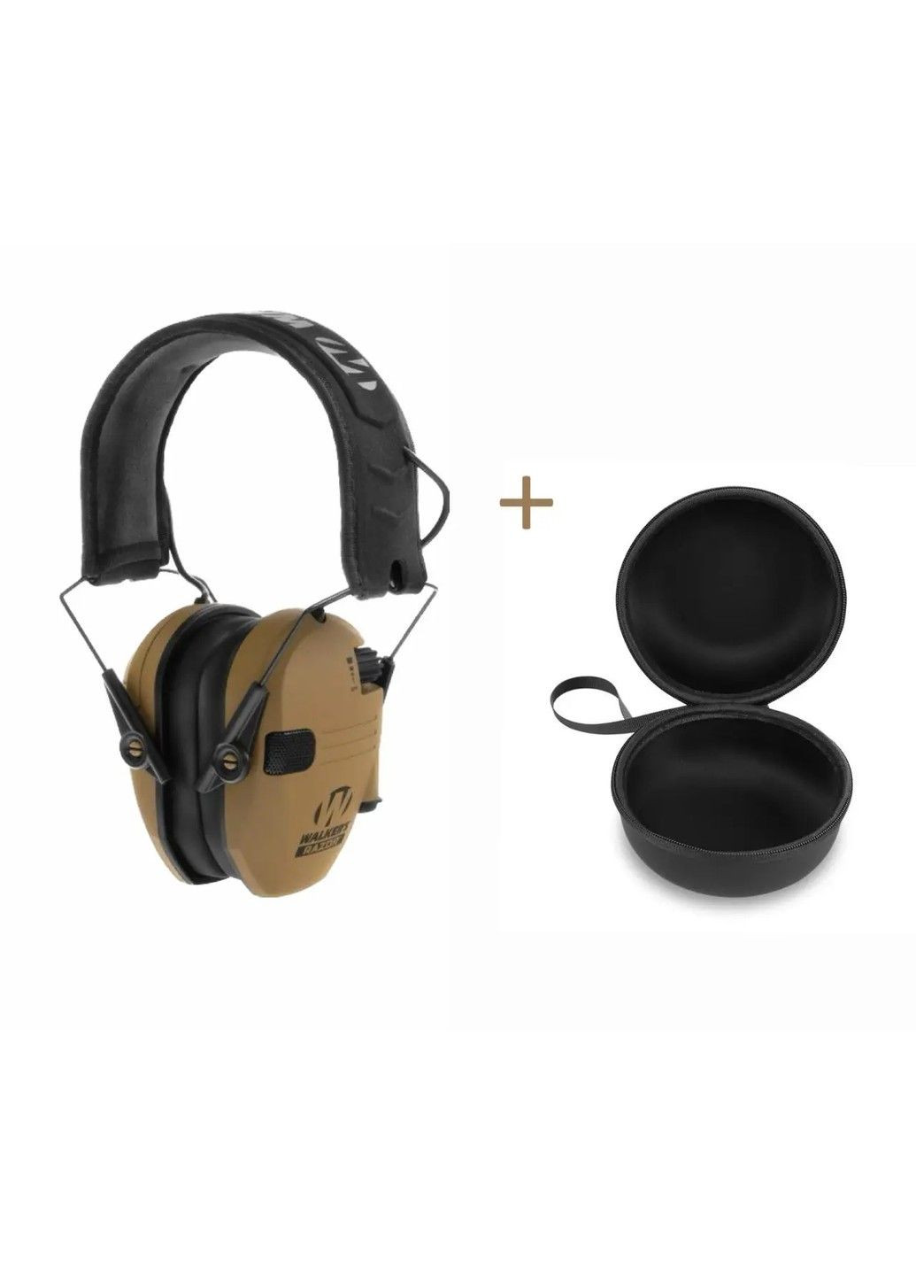 Активные наушники Walkers Razor с чехлом и креплениями OPS Core Чебурашки Койот No Brand (332634463)