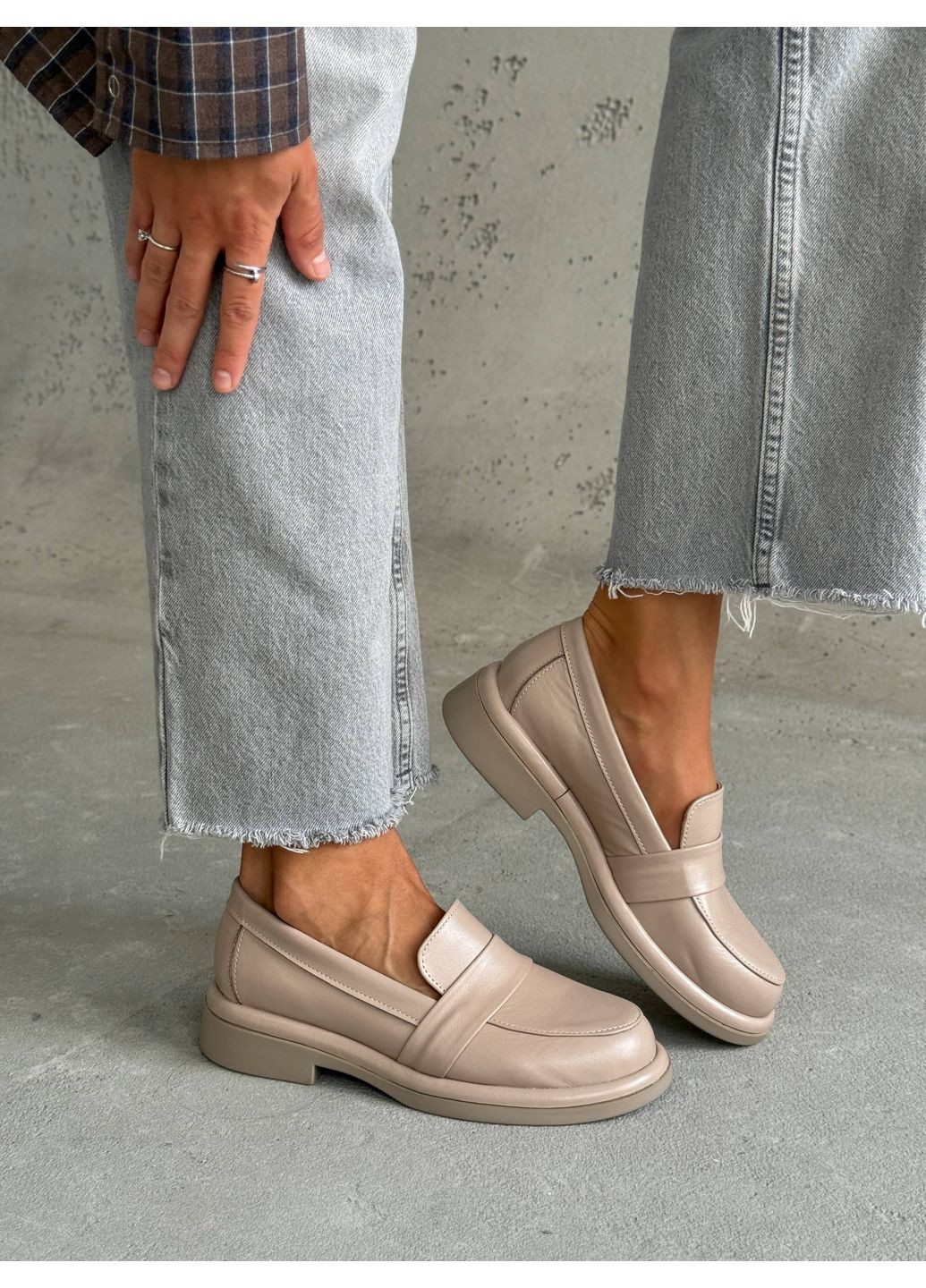 No Brand Лофери NikArt бежевий з, — (356455378)