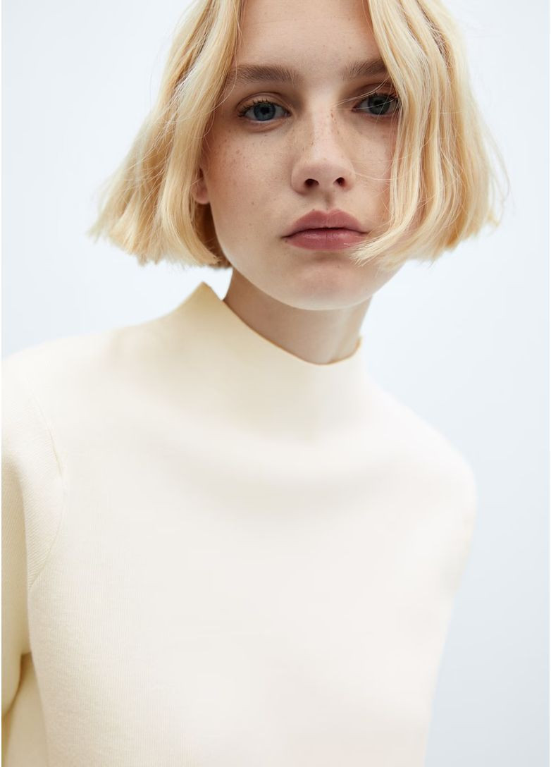 Кофта джемпер трикотажный оверсайз базовый Mango (362064319)