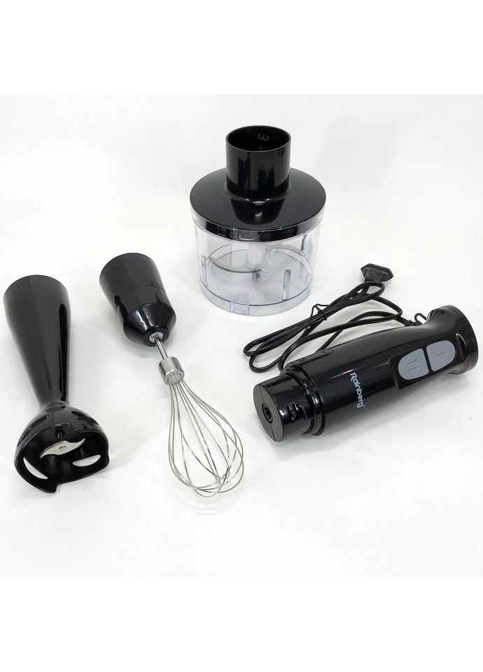 Блендер 3в1 RB-2243 500W погружной блендер измельчитель, блендер для детского пюре. Цвет: Rainberg (365813115)