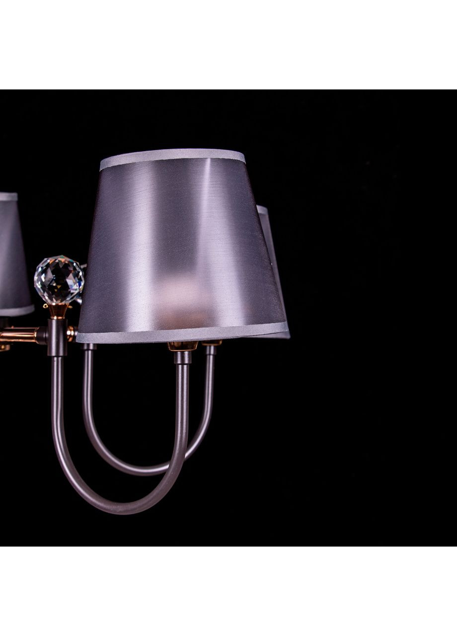 Классическая люстра с абажурами на 5 лампочек NH5264/5/COFFEE+FGD, No Brand (352230141)