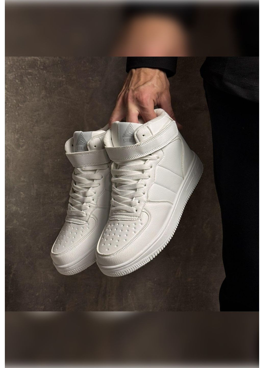 Белые зимние кроссовки мужские зимние Stilli