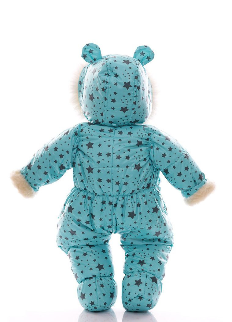 Комбінезон на хутрі зірочка з принтом зірок м'ятний 80 см (54539) BABYKROHA (366880387)