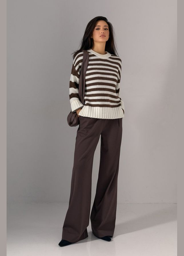 Жіночі брюки-палаццо з високою посадкою (3028) Triko Bakh (336383468)