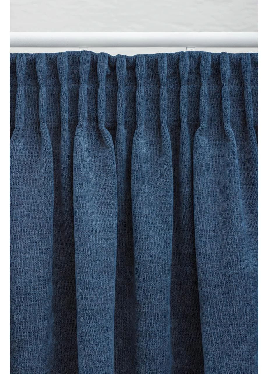 Штори з матового шенілу 2шт. 2м х від 2,5м до 3м HYGG (370367294)