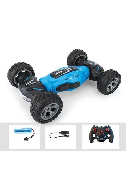 Трукова радіокерована машинка перевертня Hyper Leopard-2 32х20х7см, звук, колір Синій MATARIX (329852277)