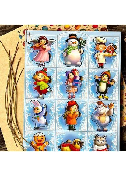 Сортер-вкладыш большой "Новогодний 1" (197313) Ubee (363838527)