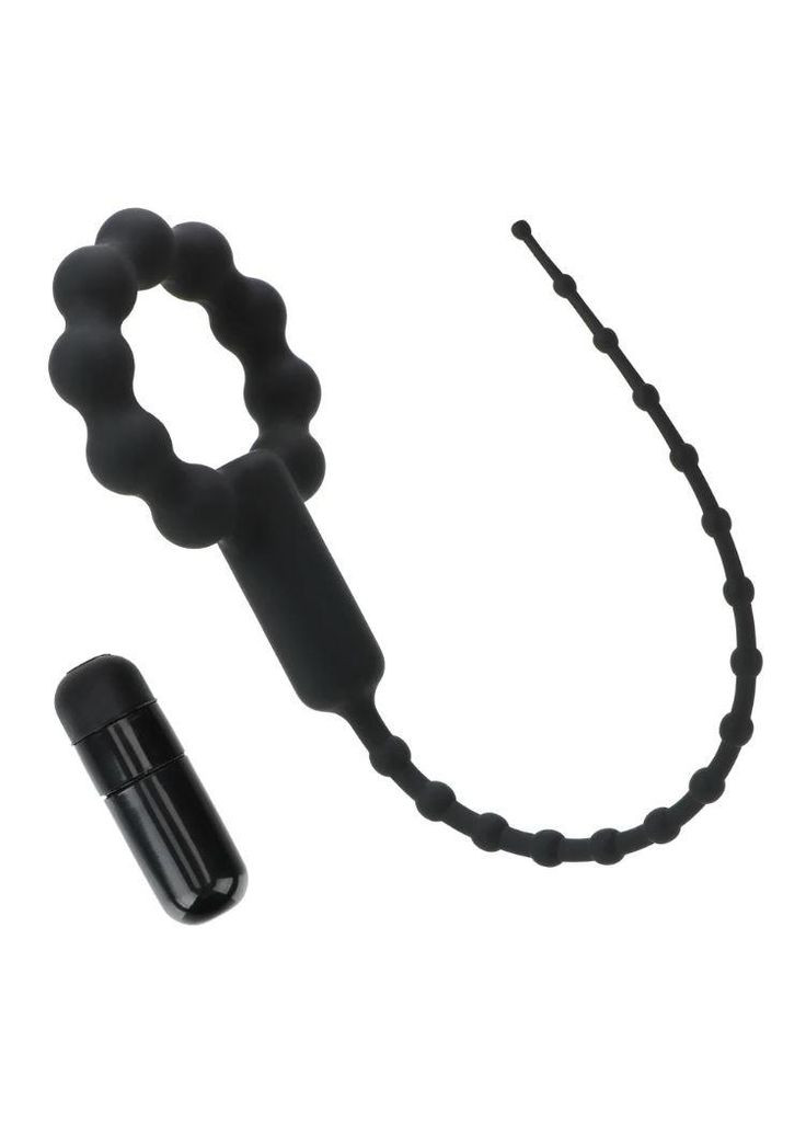 Вибратор для уретры с эрекционным кольцом No Brand (339864662)