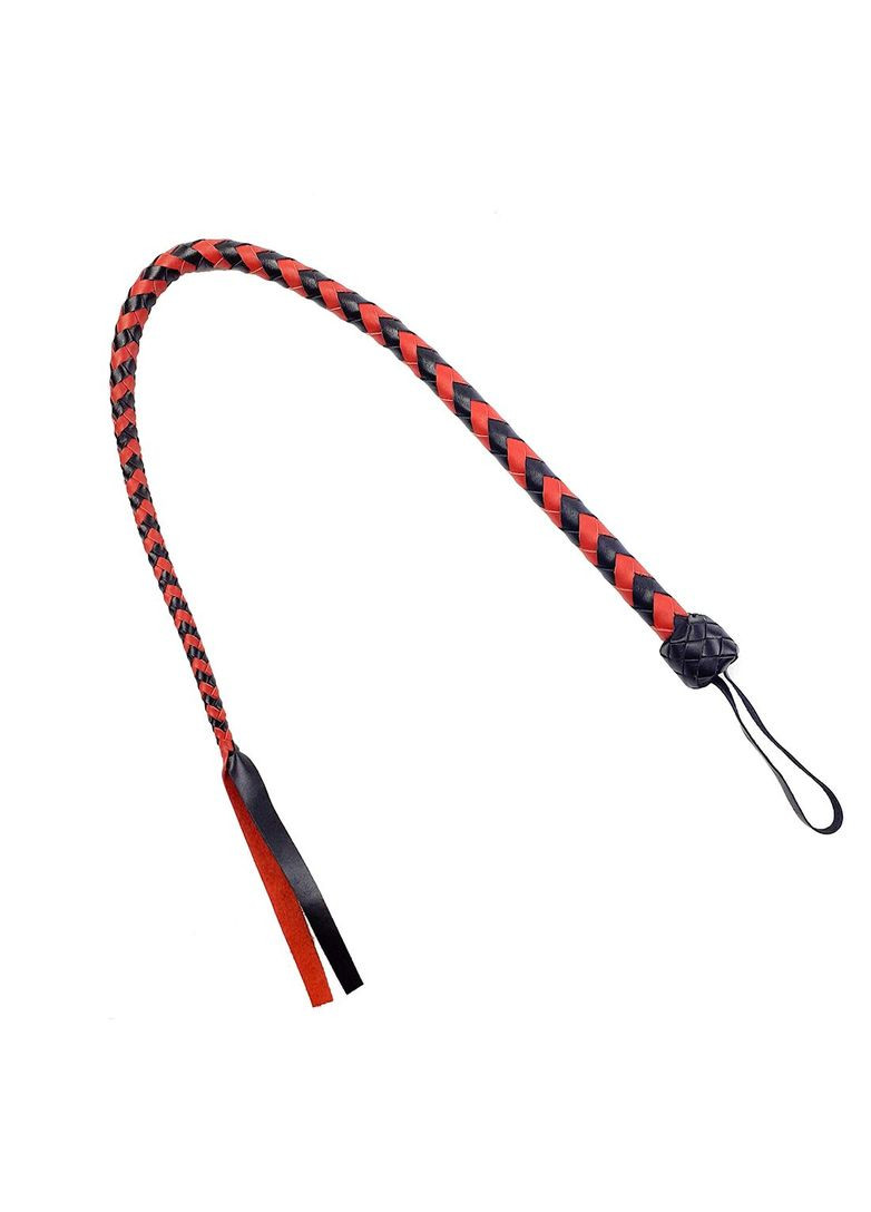 Кнут гибкий Снейк, натуральная кожа, цвет черно-красный, длина - 80 см Art of Sex (369952390)