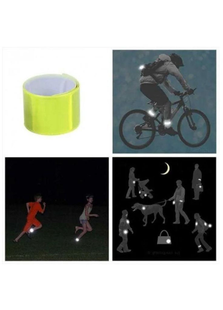 Браслет 22 см салатовий світловідбиваючий (Bra-22) MIC (362435805)