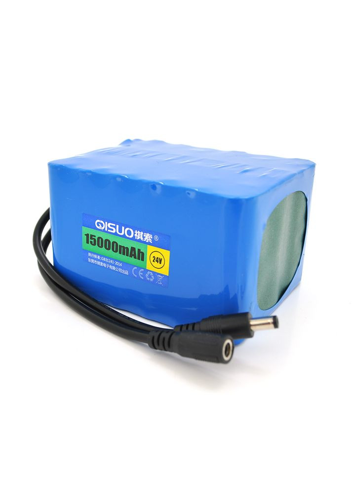 Акумуляторна батарея літієва 24V 15A з елементами Li-ion 18650, DC5.5x2.1, (119x94x67mm) QiSuo (334116711)