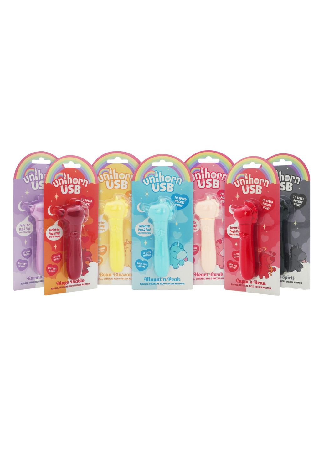 Вибратор-единорожка USB Bullet – Mount'n Peak, виброшар, USB-зарядка, 10 режимов Unihorn (369945650)