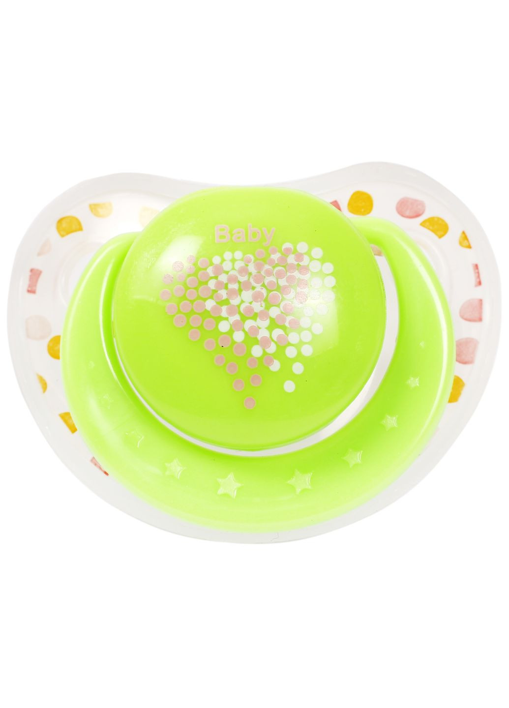 Пустушка силіконова, ортодонтична, з ковпачком, 6-12+ міс., салатовий () Курносики 7116 сал (332943681)