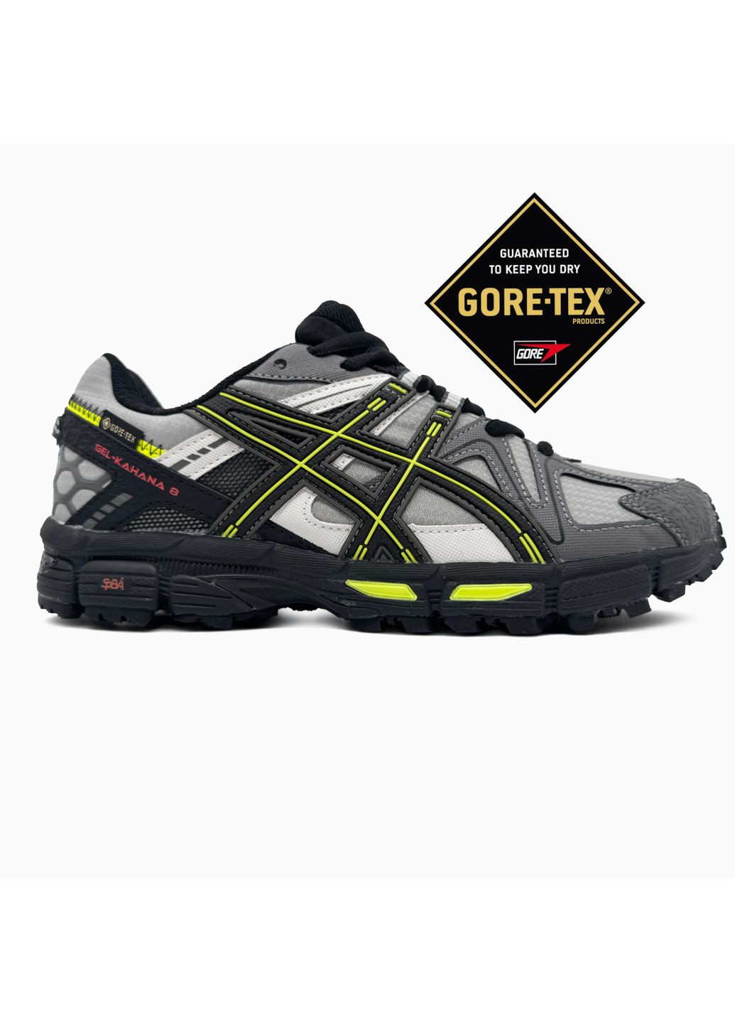 КРОСІВКИ ЖІНОЧІ ASICS GEL-KAHANA 8 GREY / NEON GORE-TEX АСІКС ГЕЛЬ КАХАНО No Brand сірі демісезони (369388972)