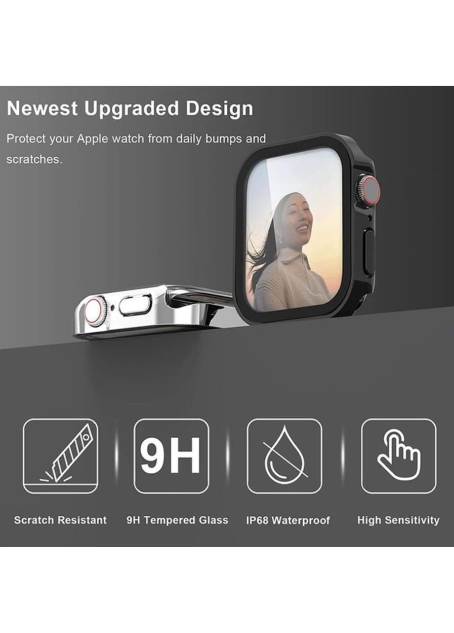 Защитный чехол со стеклом 2 для Apple Watch 44 мм CHOICE (361205702)