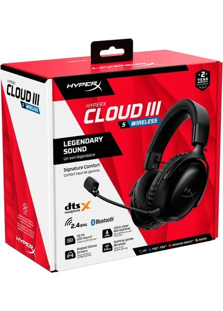 Навушники Cloud III S WL/USB-A/USB-C Black (A59YZAA) HyperX (394663220)