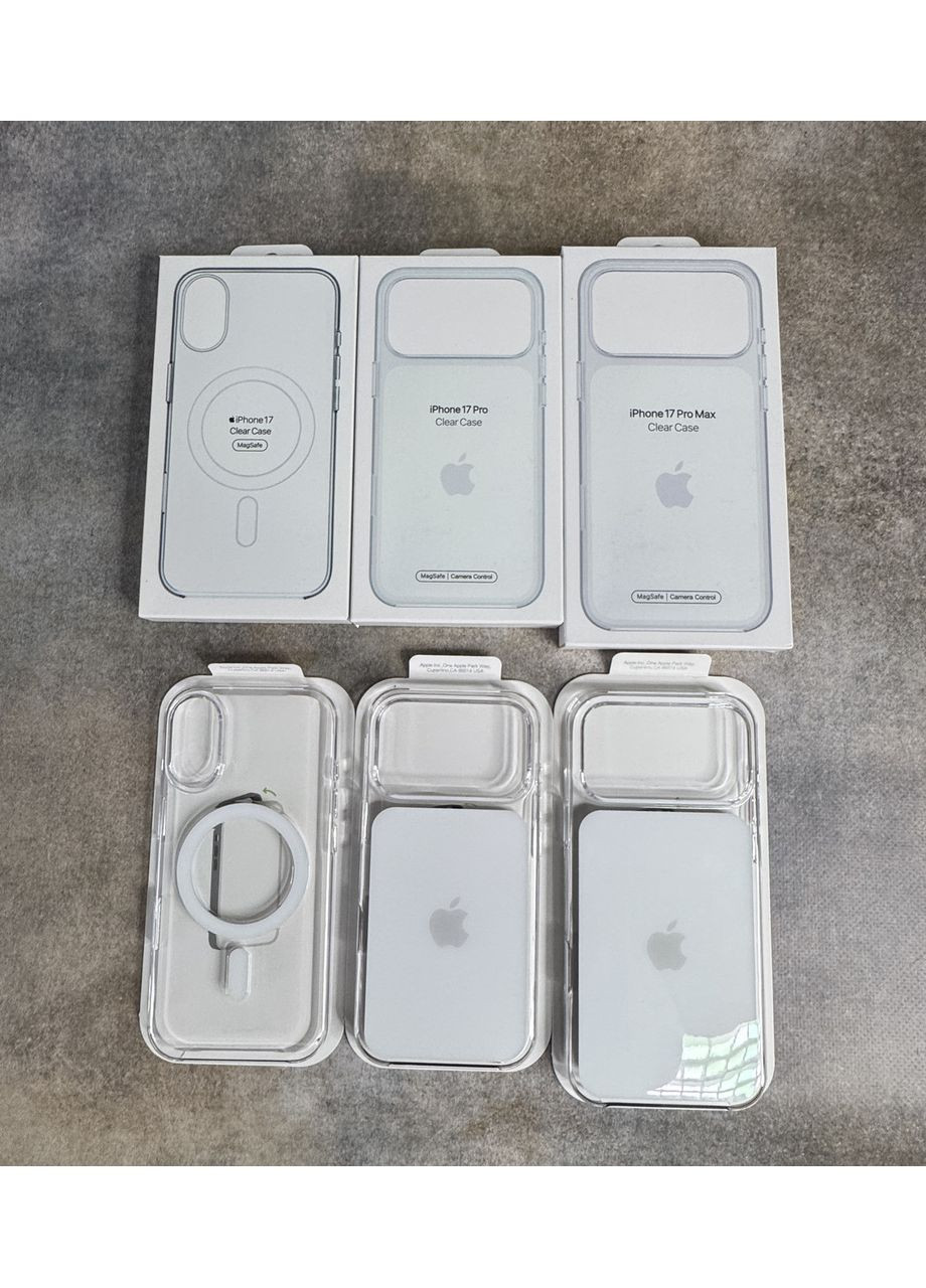 Прозорий чохол Clear Case MagSafe + Animation для iPhone 17 Pro Max з кнопкою для Айфон / Анімація No Brand (370269451)