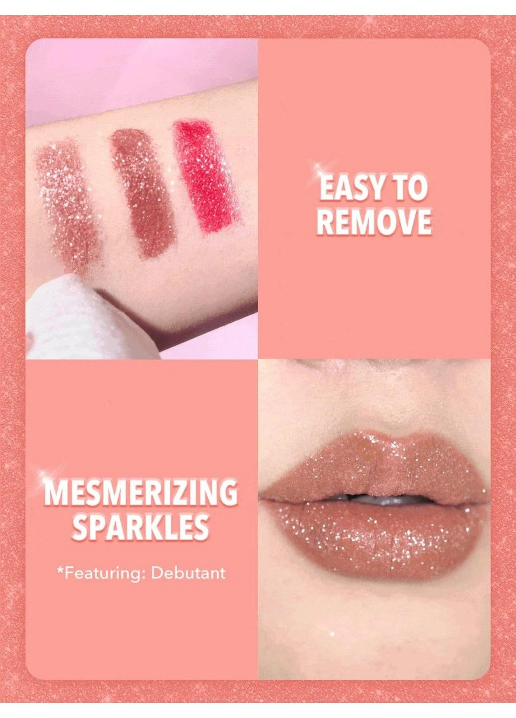 Набір для губ (олівець+блиск+глітер) Lip Dazzler Glitter Center Debutante Sheglam (317318551)