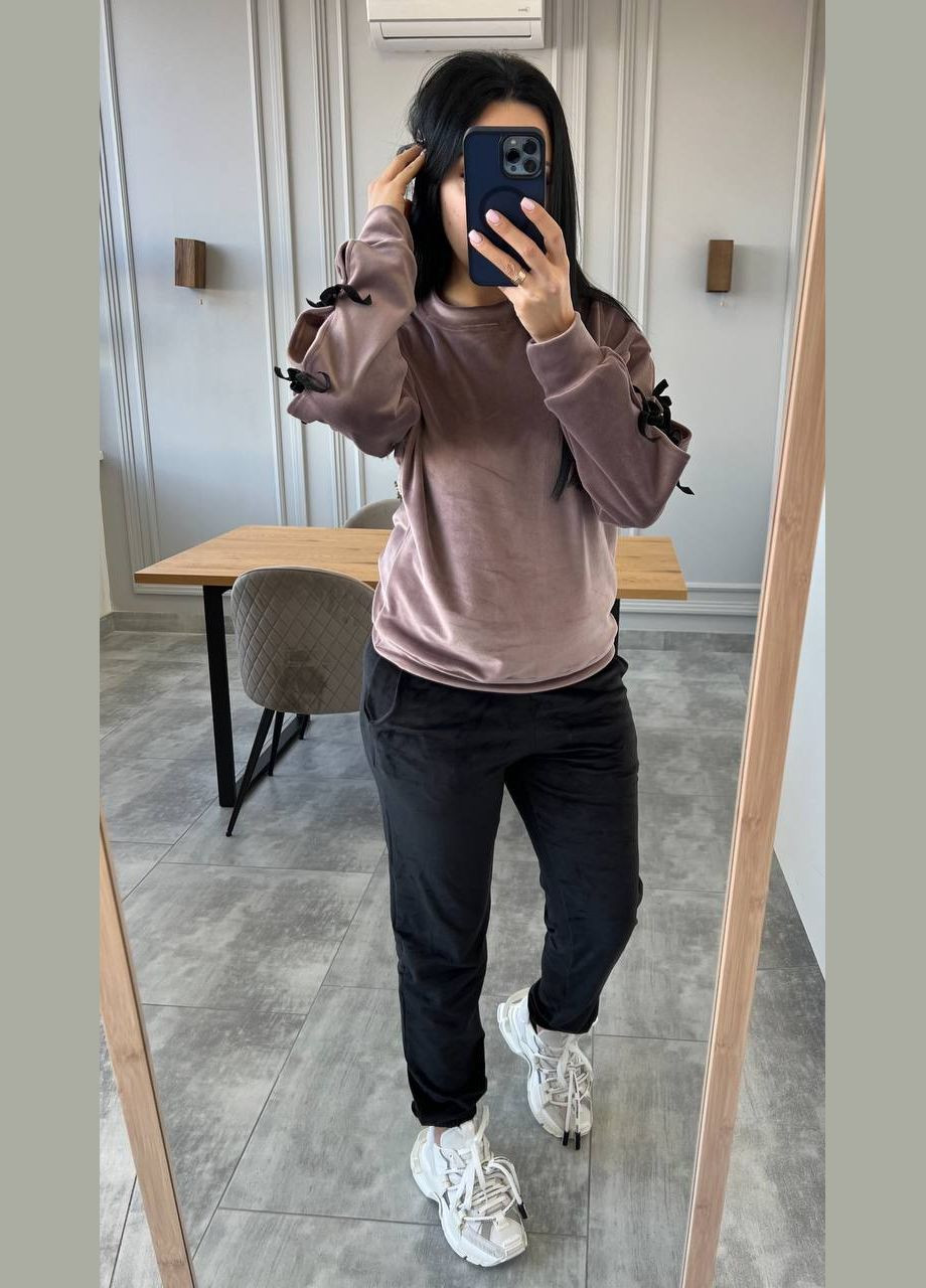 Женский велюровый костюм с бантиками Україна (331605995)