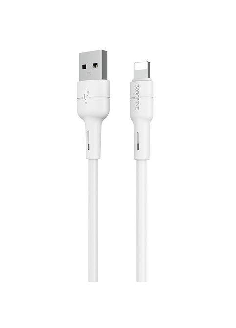 Кабель для зарядки Lightning Apple BX30 |1м| Білий Borofone (337350406)