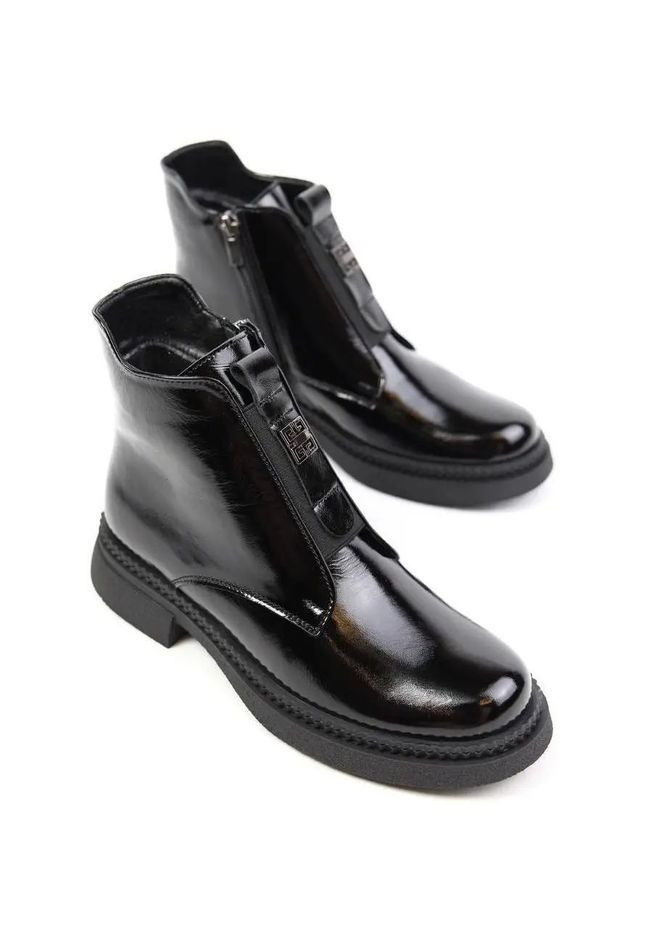 Осенние женские лаковые ботинки демисезонные. Fashion