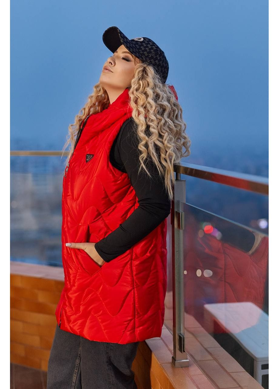 Жилетка Канада стеганая синтепон 50, не промокает с капюшоном Україна (358052229)