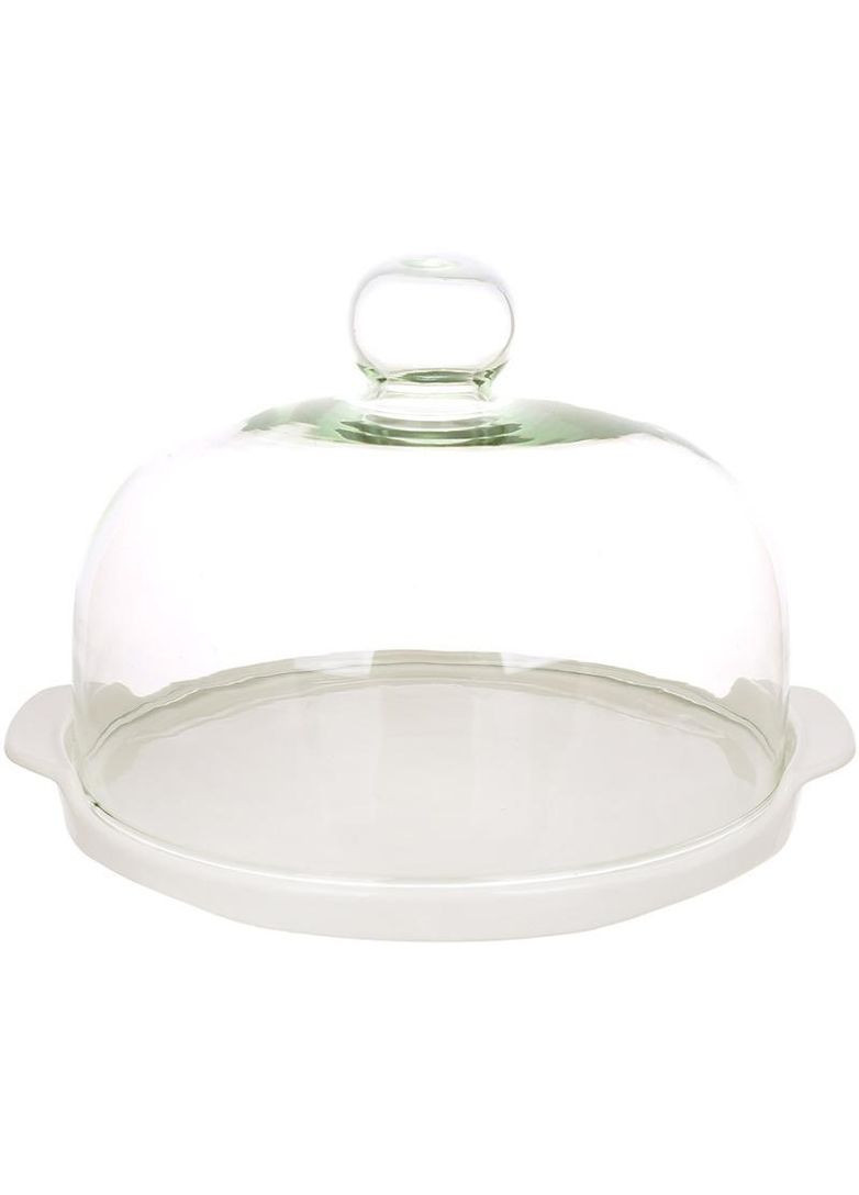 Блюдо фарфоровое "Nouvelle Home" Ø22(Ø25)см с крышкой-колпаком BonaDi (365248449)