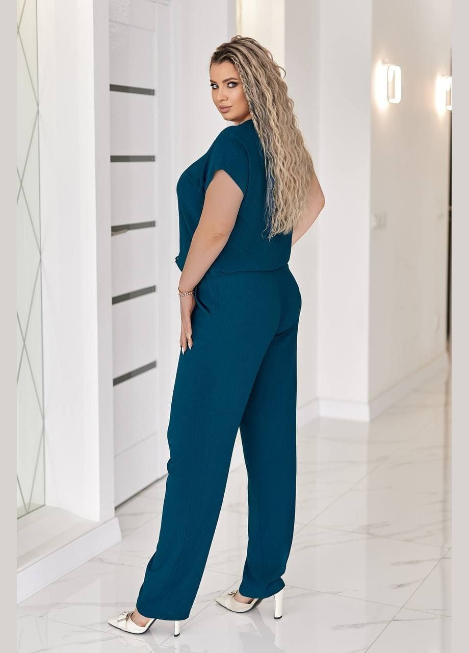 Жіночий прогулянковий костюм з принтом смарагдового кольору New Trend (325817528)