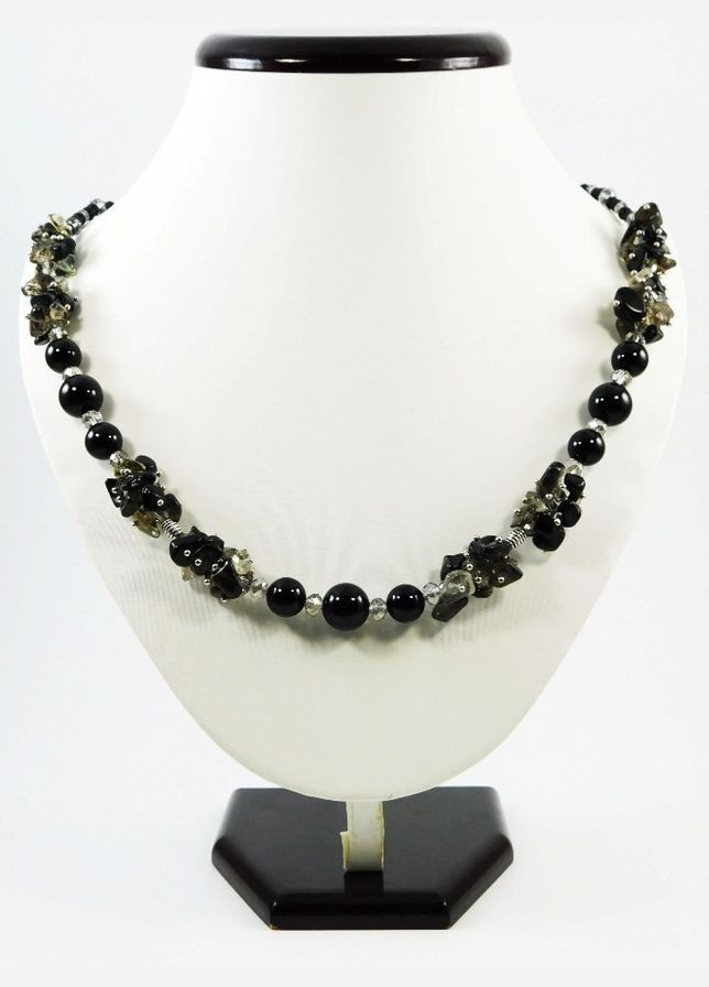 Эксклюзивное ожерелье "Чокофини" Агат, Топаз Fursa fashion (322315577)