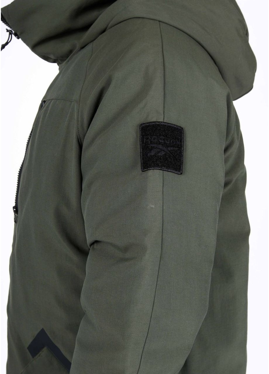 Темно-зеленая демисезонная мужская одежда пуховик 011124 с темно-зеленый ft0680 сша l(р) Reebok