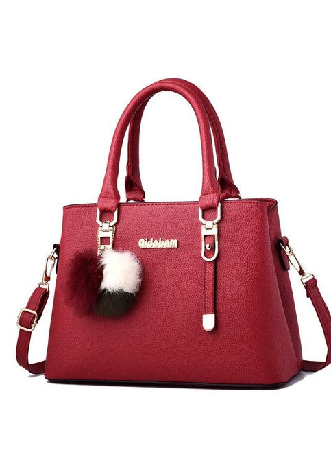 Модна жіноча сумка з хутряним брелоком No Brand (298996896)
