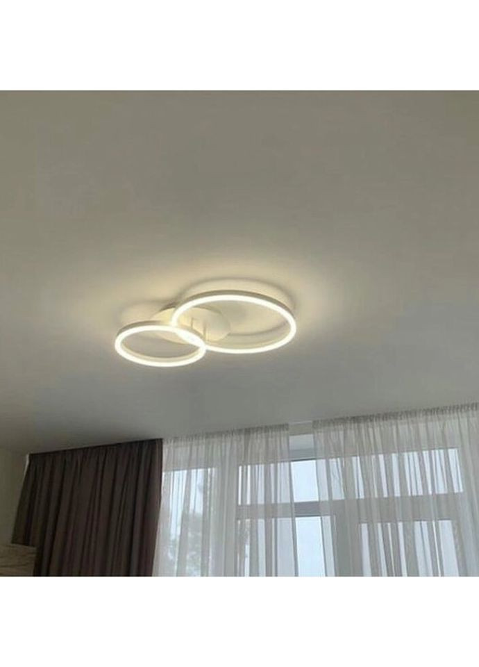 Люстра светодиодная потолочная LED светильник для квартиры на потолок лэд с пультом 26423 Белый 10х40х62 см. Sunnysky (324396614)