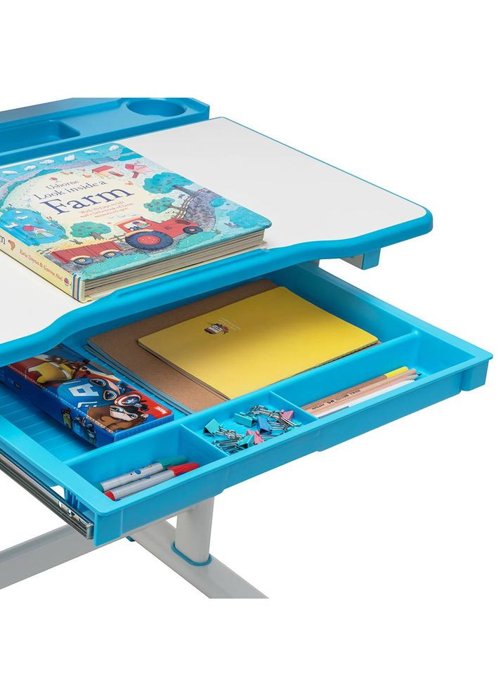 Дитяча парта зі стільцем Bellissima 664х493х540-766 мм Blue FunDesk (353690819)