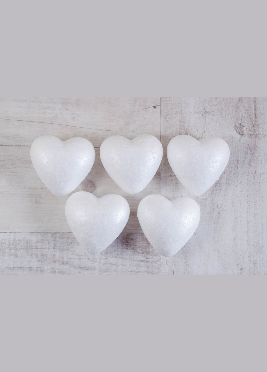 Набор пенопластовых фигурок для творчества Сердце 740616 5 шт 8.5 см Santi (336884475)