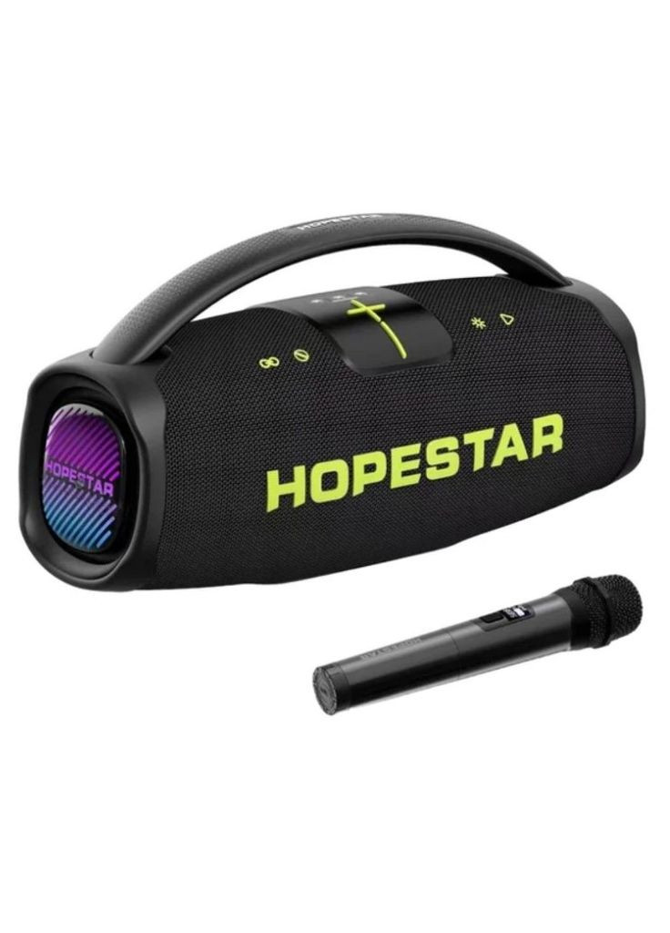 Бездротова акустика Bluetooth 300 Вт мікрофон 30000 мАг чорний (2390000016) Hopestar A65 (341089761)