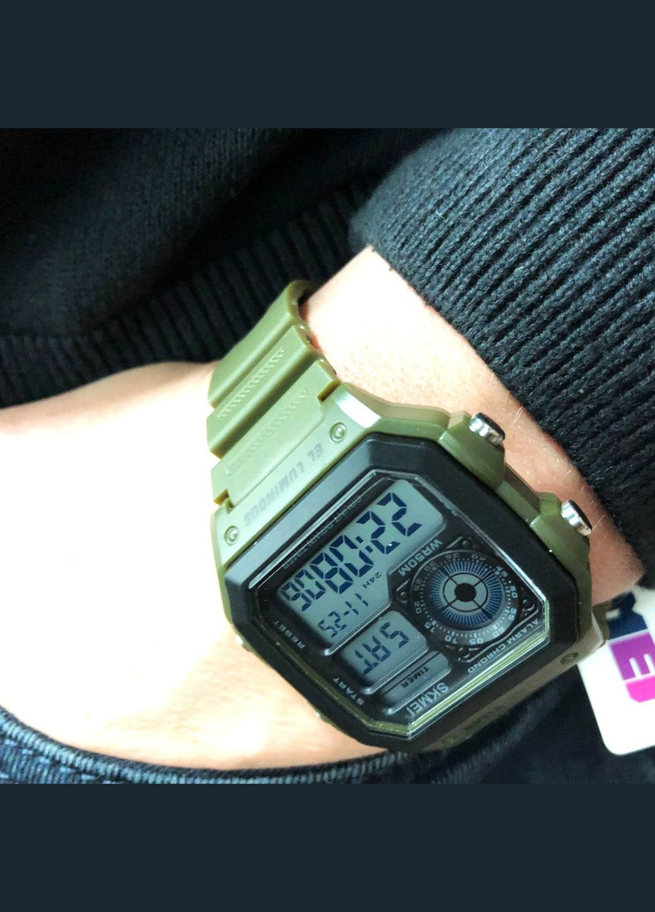 Часы наручные мужские 1299AG, часы тактические противоударные, часы тактические противоударные Skmei (364664470)